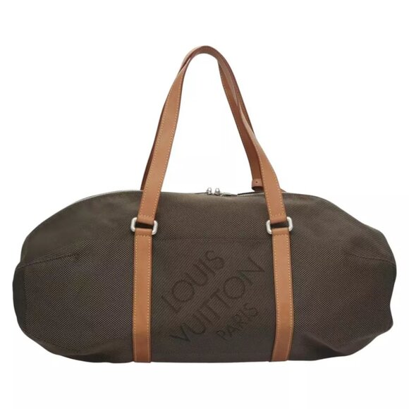 LOUIS VUITTON Damier Geant Akatan Boston Bag Tail M93064 LV Auth BA172 - Picture 4 of 15